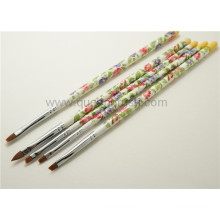 Poignée en plastique 5PCS Nail Art Brush Set